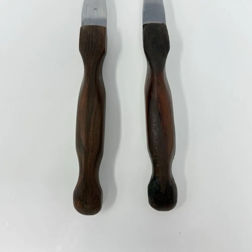 CUTCO Meat Turning Fork 26 27 Carving Fork Brown Swirl Handle VTG